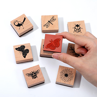Sellos de Goma de Madera Vintage con Diferentes Gráficos, Sellos de Tinta de Goma de Madera Decorativos Retro para Manualidades, Diario, Scrapbooking