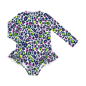 Traje de Baño para Bebé con Diseño Moderno de Flores, Traje de Baño para Niñas, Ropa de Baño para Recién Nacidos, Personalizable - Product Image 4