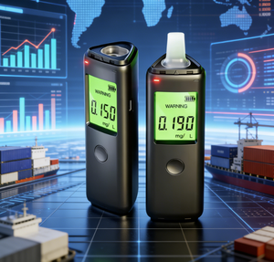 Meistverkaufter Original-Fabrik Tragbarer Alkoholtester Wiederaufladbarer Atemalkoholmesser FCC <span class=keywords><strong>ISO</strong></span> Zertifiziert für den Täglichen Gebrauch - Product Image 2