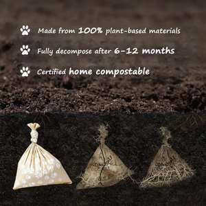 Bolsas Biodegradables para Desechos de Perros Hechas a Medida con Almidón de Maíz+PLA+PBAT, con Asa Tipo Chaleco, Impresión Flexográfica y Color Personalizado - Product Image 6