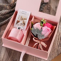 Coffrets d'aromathérapie pratiques, haut de gamme, exquis et luxueux, en verre, avec fleurs préservées imprimées en sérigraphie, cadeau du Nouvel An pour les mamans