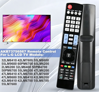 Télécommande universelle de remplacement AKB73615309 compatible avec les modèles de téléviseurs LG 32LD550 42LM7600 52LD550 55LD650 55LM6200 55LM8600