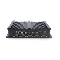 HYSTOU K4 Mini PC de bureau industriel sans ventilateur I5-4200U 6 ports COM VGA HD double affichage 2 Gigabit Ethernet Linux Win10/11 Quad SSD