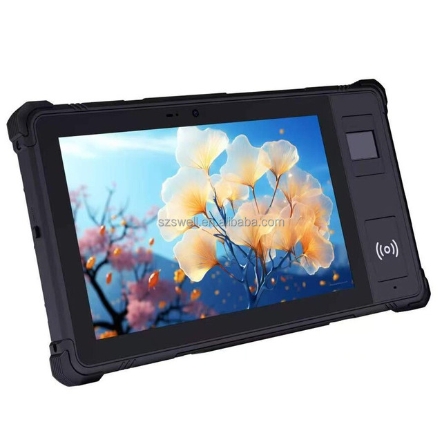 New IP67 Android Optical Fingerprint UHF 2d Scanner Reader Rugged Industrial Tablet Pc