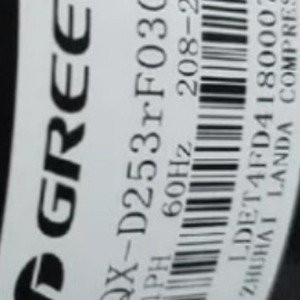 Compresseur de réfrigération Gree QXF-N058xD130 1Ph 60Hz 115V R32 pour climatisation et stockage frigorifique - Product Image 2
