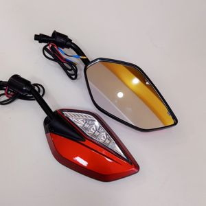 Espejo Lateral para Motocicleta con Luz LED, Accesorios para Motos, Diseño Nuevo en Oferta - Product Image 3