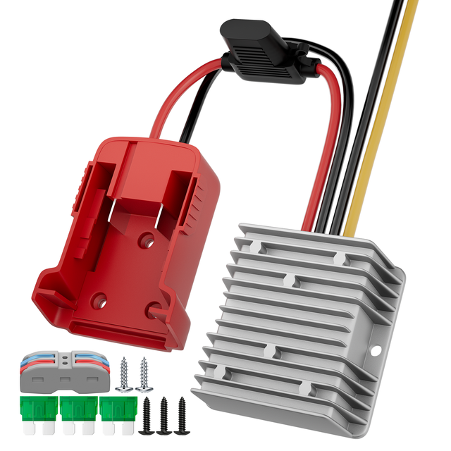 USA Overseas 20A 240W Power Adapter Step Down Battery Adapter Converter DC Power Connector Adapter 18V-12V