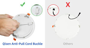 9 дюймов Круглая Встраиваемая Светодиодная потолочная панель 3 Вт 6 Вт 9 Вт 12 Вт для домашнего офиса - Product Image 4