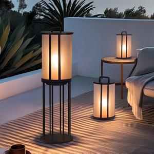 Lanterne d'extérieur en acier inoxydable et acrylique, style nordique, pour villa, jardin, patio, lumière d'ambiance, lampe décorative au sol, étanche, lampadaire <span class=keywords><strong>LED</strong></span> - Product Image 5