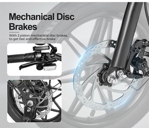 Vélo électrique pliable 14 pouces 350D avec batterie au lithium 7.8AH, directement de l'usine - Product Image 5