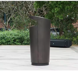 Elegante Cestino per Rifiuti <span class=keywords><strong>da</strong></span> Esterno Resistente alle Intemperie per Patio, <span class=keywords><strong>Balcone</strong></span>, Giardino e Aree Pubbliche - Product Image 3