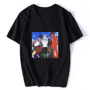 T-Shirt Nera Juice World per <span class=keywords><strong>Uomo</strong></span>, Stile Gotico Strappato, Hip-Hop 2021, Oversize Streetwear, Maglietta 'Rest in Peace Legend' - Product Image 4