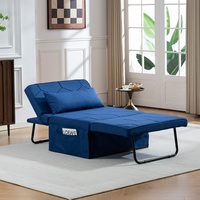 Canapé-lit convertible moderne à une place, fauteuil inclinable avec hauteur réglable pour salon et chambre à coucher