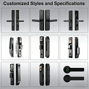 <span class=keywords><strong>Serrure</strong></span> de porte intelligente étanche, 5 modes de déverrouillage, antivol, en alliage d'aluminium, pour extérieur - Product Image 6