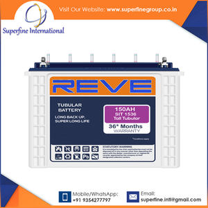 แบตเตอรี่150AH พลังงานแสงอาทิตย์12V แบบวนรอบลึกแบตเตอรี่ท่อบำรุงรักษาต่ำอายุการใช้งานยาวนานจากอินเดีย - Product Image 2