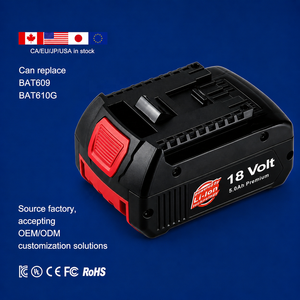 Batería de Repuesto <span class=keywords><strong>Bosch</strong></span> <span class=keywords><strong>18V</strong></span> BAT609 BAT618 BAT622 GBA18V80 GSR18V para Taladro Inalámbrico Profesional - Product Image 1