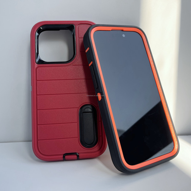 360 Degree Full Protect Shockproof Phone Case for iPhone 16 Pro Max 15 Plus 14 13 Pro 3 in 1 Mobile Phone Cases for Samsung S23