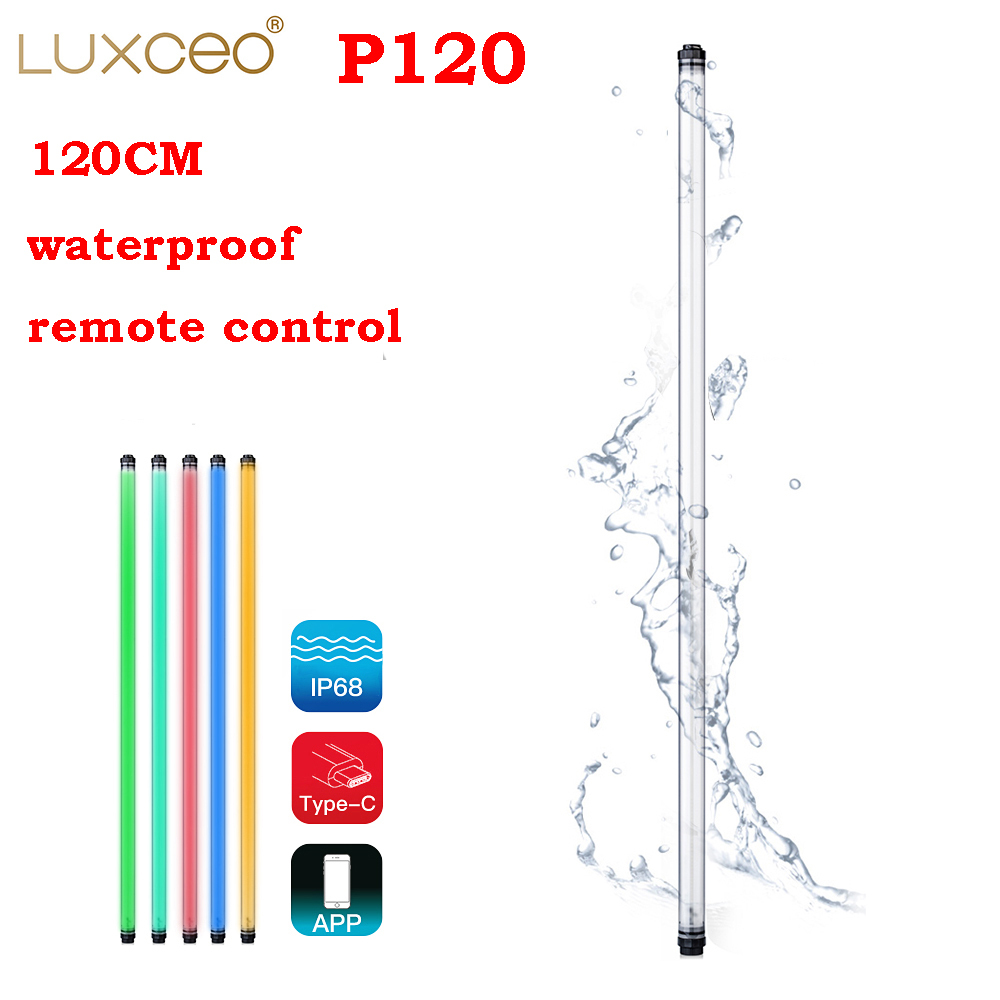 Luxceo P120 RGB LED Tube - 4ft Waterproof Photography Light