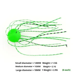 Nuova <span class=keywords><strong>Esche</strong></span> Artificiali in Silicone a Forma di Dado <span class=keywords><strong>per</strong></span> la <span class=keywords><strong>Pesca</strong></span> al Black Pit, Topmouth Culter, 1.5, 2.1, 2.9g, Attrezzatura da <span class=keywords><strong>Pesca</strong></span> Salata - Product Image 3