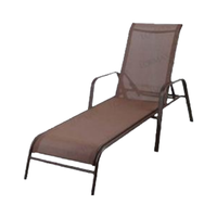 Chaise de plage inclinable réglable en acier inoxydable, design moderne, mobilier d'extérieur pliable, pour la maison, le bureau, la salle de bain, revêtement poudré