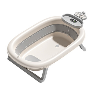 Bañera para Bebé de Gran Tamaño con Asiento Reclinable, Sensor de Temperatura, Plegable y de Pared, para Recién Nacidos de 0 a 12 Meses - Product Image 4