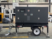 Générateur diesel silencieux mobile 25/30/40/50/60/100/150/200/250 KVA, groupe électrogène insonorisé sur remorque pour usage industriel de secours
