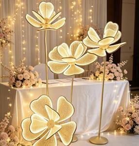 LED Peony <b>Flower</b> Floor Lamp Wedding Aisle Road Lead <b>Light</b> 4pcs Set for Event Party Decor - Product Image 4