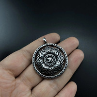 Collier pendentif fleur en acier inoxydable style coréen, personnalisé, tendance, chaîne bambou, accessoire lotus pour étudiants