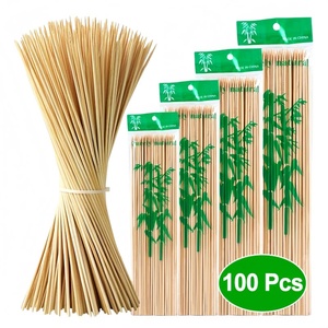 Bastoncini di bambù all'ingrosso dalla fabbrica cinese: spiedini e bastoncini di bambù naturali per cucina e attività all'aperto con logo personalizzato, campione gratuito - Product Image 2