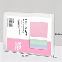 Producto personalizado Pp estilo minimalista almacenamiento de archivos portátil A4 caja de archivo de plástico Carpeta de plástico