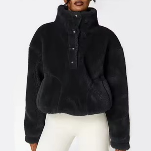 Women's <b>Short</b> Breathable Eco-Friendly Fleece Winter <b>Jacket</b> with Cotton-Padded Lining Nylon Lining - Product Image 5