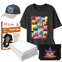 Papel de Transferencia de Tinta para Tela Oscura, Profesional, para Camisetas, Termoadhesivo, A4 8.5x11'', Venta al Por Mayor