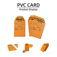 Impression d'étiquettes en PVC, étiquettes suspendues en plastique, cartes rigides imperméables à inscrire, imprimées pour le marquage d'équipements industriels, vente en gros