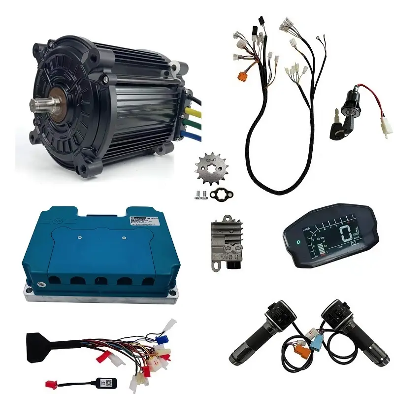 QS MOTOR 8000W Mid-Drive Power train Complete Conversion Kits For Electric Motorcycle