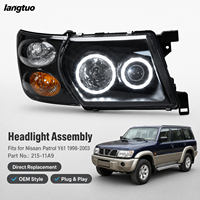 Ensemble de phares halogènes modifiés avec feux de coin pour Nissan Patrol Y61 1998-2003 Safari GU MK5