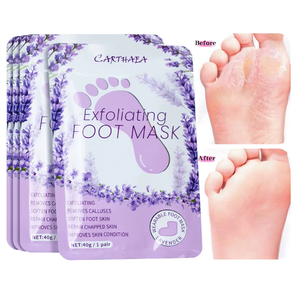 Masque exfoliant pour les pieds à la lavande, 40g, pour éliminer les callosités - Product Image 1