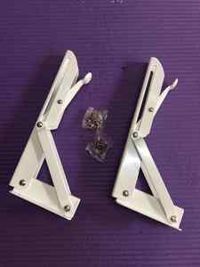 <strong>Metal</strong> Furniture Hardware Custom Foldable Floating L Corner Wall Mountinig <strong>Shelf</strong> <strong>Brackets</strong> - Product Image 3