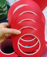 Ruban de masquage haute température en papier crépon et PET 200 ° Adhésif en silicone C sans résidus pour la peinture automobile au pistolet