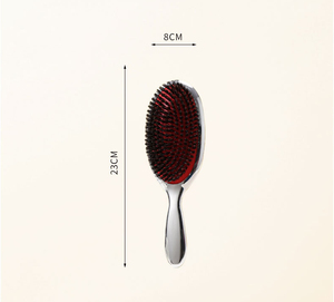 Colore <span class=keywords><strong>oro</strong></span> e argento elettrolitica di cinghiale Paddle ovale spazzola per capelli antistatica per massaggio dei capelli spazzola per Extension e <span class=keywords><strong>pettine</strong></span> - Product Image 6