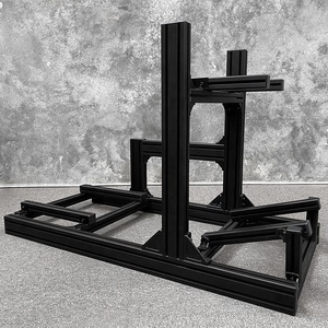 Profili in <span class=keywords><strong>Alluminio</strong></span> <span class=keywords><strong>Nero</strong></span> 4040 4080 per Simulatori di Guida di Aerei e Auto - Product Image 2