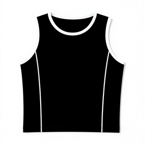 Women's Sleeveless Tank Top O-Neck Sequined Solid Lightweight <b>100</b>% <b>Polyester</b> Sporty Activewear for Sports Training - Product Image 2