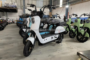 Bicicleta Eléctrica Barata de Dos Ruedas para Ciudad, 2 Asientos, Motor de 350w, Batería de 48v, Scooter Eléctrico para Adultos Y2-BD - Product Image 4