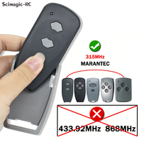 MARANTEC 315MHz Télécommande de porte de garage numérique Duplicateur d'ouvre-porte Émetteur sans fil