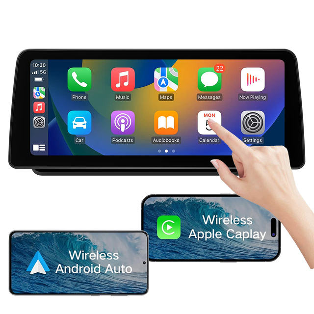 Dasaita 12.3 Inch Android Car Radio Qualcomm665 GPS Navigation Wireless CarPlay for Toyota RAV4 2019-2022 Reversing Aid