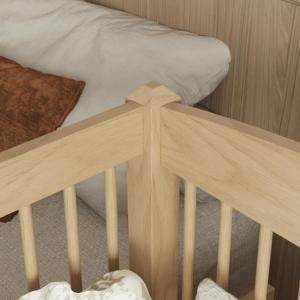<span class=keywords><strong>Cama</strong></span> Infantil Convertible Moderna de Madera Maciza con Barandillas de Seguridad y Escalera, Diseño Ecológico para Ahorrar Espacio - Product Image 5