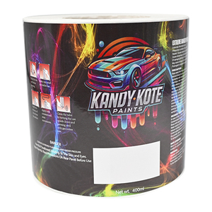 Custom Label Stickers Self-adhesive logo Waterproof VinylPVC Glass Water Bottle <strong>Plastic</strong> Bottle Car Supplies Transparent <strong>Printing</strong> - Product Image 2
