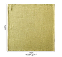 Serviette de table d'hôtel personnalisée tissu lin coton café thé tampons couleur unie maison linge de table serviettes en tissu