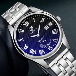 Nouvelle Montre Homme à Quartz 2026 Cadran Bleu Bracelet Acier Inoxydable Petite Seconde Affichage de la Date Style Affaires Lumineuse - Product Image 6