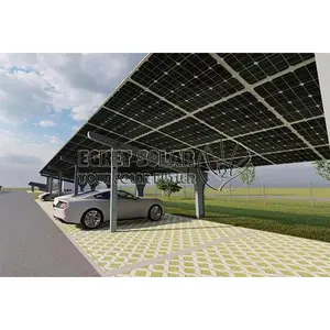 Egret năng lượng mặt trời không thấm nước năng lượng mặt trời PV xe bãi đậu xe carport nhôm năng lượng mặt trời carports gắn cấu trúc năng lượng mặt trời bảng điều khiển cổng xe