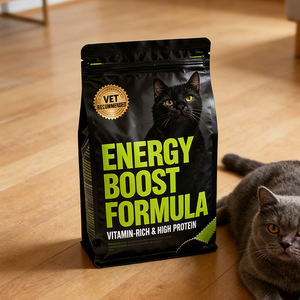 Nourriture pour chats, nourriture sèche bon marché au goût de thon, protéines élevées, poulet et thon, granulés triangulaires, nourriture sèche naturelle, meilleure nourriture sèche pour chats - Product Image 1